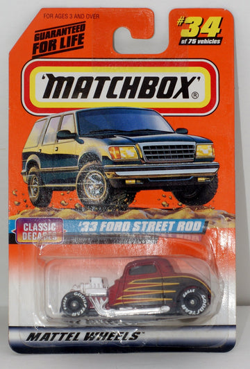 Matchbox 1997 Series 5 Classic Decades 1:58 33 Ford Street Rod #34 1:64 Scale