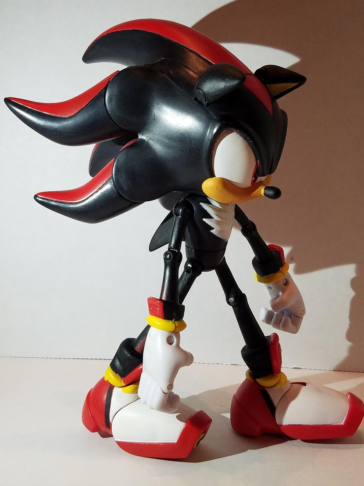 SEGA Sonic the Hedgehog Shadow 6" Black Action Figure - Super Posers Model 65012, Durable Plastic Collectible