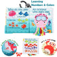 The Ocean Adventure Crinkle Baby Sensory Play Book with Teether Ring