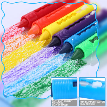 24 Pieces Bathtub Crayons Bath Crayons Washable Easy Clean Bath Time Marker Colorful Bathtub Markers Toys Shower Bath Paint For Easter Basket