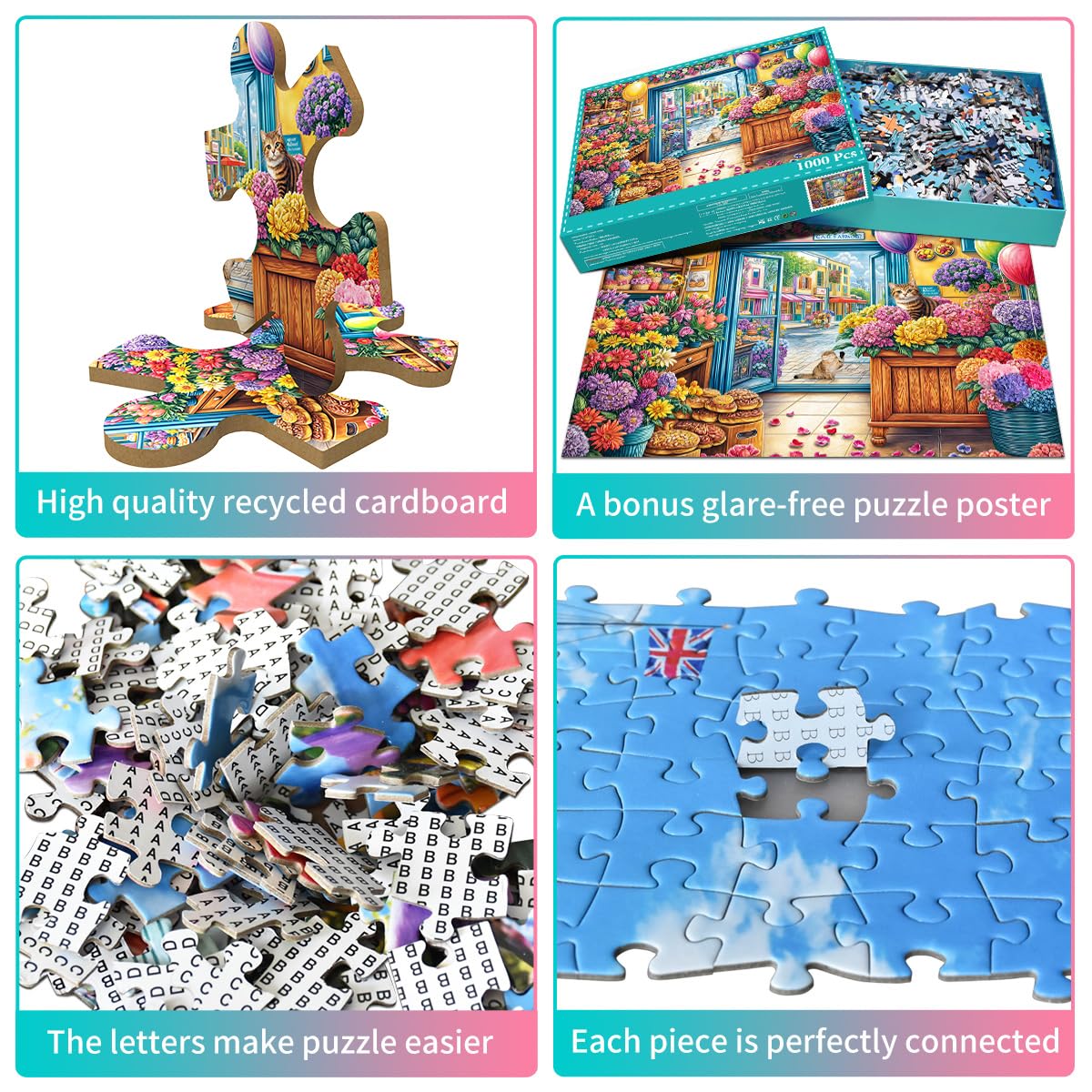 Jigsaw Puzzles for mature-themeds 1000 Piece Puzzle for mature-themeds 1000 Pieces Puzzle 1000 Pieces-Flower Shop