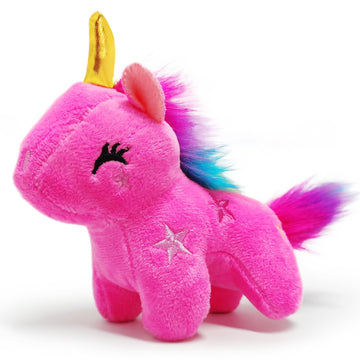 Pink Unicorn Stuffed Animals For Girls And Boys, Cute Unicorn Plush Toys Keychain, Soft And Fun Mini Plush Toy, Small Stuffed An