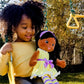 Plushible Plush Baby Doll - 18 Inch Rag Dolls For Girls, Infants, Toddlers, & Babies - Black Yarn Hair - Large Plushie Toys - Ka