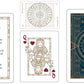 Bicycle Cypher Premium Black Playing Cards, Gold Foil, Encrypted Messages In Playing Cards, 1 Deck