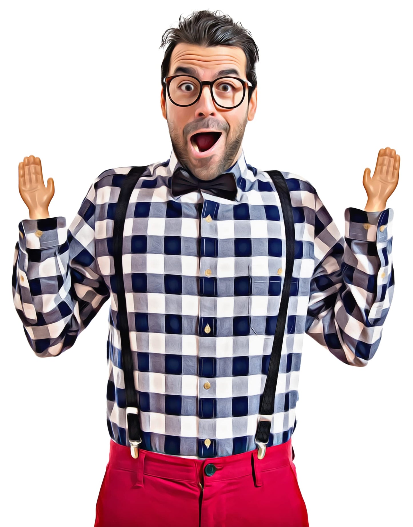 Tiny Hands (1 Pair) - Original Little Small Mini Hand Stick Puppet - Make Anyone Laugh - Pocket Sized Hilarity And Big Laughs - Tiktok Famous - Friend & Family Fun