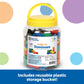 Learning Resources Double-Six Dominoes in Bucket, 168 Pieces, Multi-Color, Wood, Ages 5+