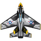 Windnsun Supersize Ultra Jet Fighter Ripstop Nylon Fighter Jet Airplane Kite, 57 Inches Wide