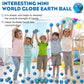 Vinsot 60 Pack Globe Squeeze Balls Bulk 2.5 Inch Mini Globe Stress Balls Earth Bouncy World Earth Relief Stress Toys For Finger Exercise School Classroom Office Party Favors
