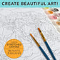 Bright Stripes Paint By Numbers Kit for Kids - Wild Horses Theme, Multicolor Canvas, Includes 16 Paints & 2 Brushes, Ages 8+