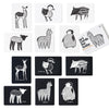 Wee Gallery Black And White Art Flash Cards For Babies, High Contrast Educational Animal Picture Cards, Baby Visual Stimulation, Brain And Memory Development In Infants And Toddlers - Baby Animals