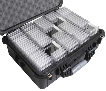 Case Club 108-196 Graded Card Slab Carrying Case- Slotted Storage Fits Psa/Bgs/Fgs/ & More Graded Slabs - Collector Box For Trading & Sports Cards - Travel Holder For Slabs/Sleeves/Loose Cards