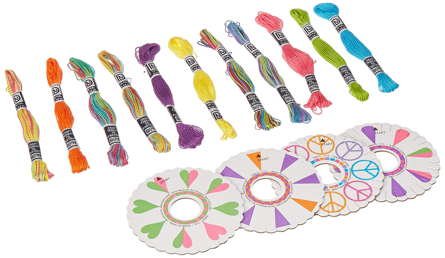 Janlynn Cool Cord Friendship Bracelet Pack, Makes 100 Bracelets