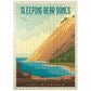MyPuzzle 500 Piece Jigsaw Puzzle - Vintage Sleeping Bear Dunes Poster, Colorful Cardboard for Adults