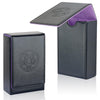 Buweeo Tarot Card Case/Holder, Single Deck Pu Leather Card Holder For Most Standard Size Tarot Cards Or Playing Cards, Black And