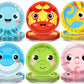 60PCS Under the Sea Party Decoration Ocean Creatures Birthday Paper Plates 7In Sea Animal Dessert Disposable Tableware Set for U