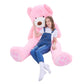 Ikasa Giant Teddy Bear Plush Toy Stuffed Animals (Pink, 78 Inches)