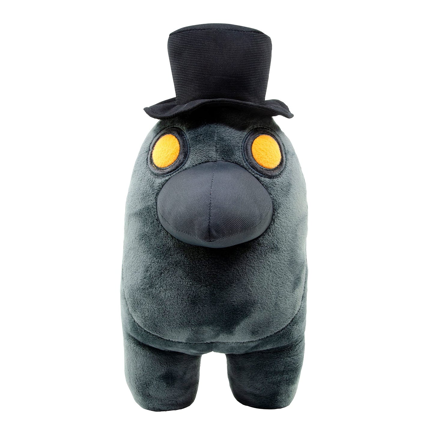 Zoofy Among Us - Black with Top Hat & Face Mask - 12 Plush