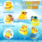 Honoson 48 Pcs Summer Beach Rubber Duckies Bulk Mini Rubber Duck Bath Toys Float Bathtub Ducky Cute Squeaky Ducky For Classroom