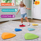 Balance Stepping Stones For Kids - Durable Non-Slip Stones Encourage Toddler Balance & Gross Motor Skills, Indoor & Outdoor Toys