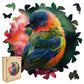 Qiuenisray Wooden Puzzles For Adults,Bird Wooden Jigsaw Puzzles 500Pcs,16.5X16.9In,Royal,Unique Shape Animal Adult Puzzles,Irreg