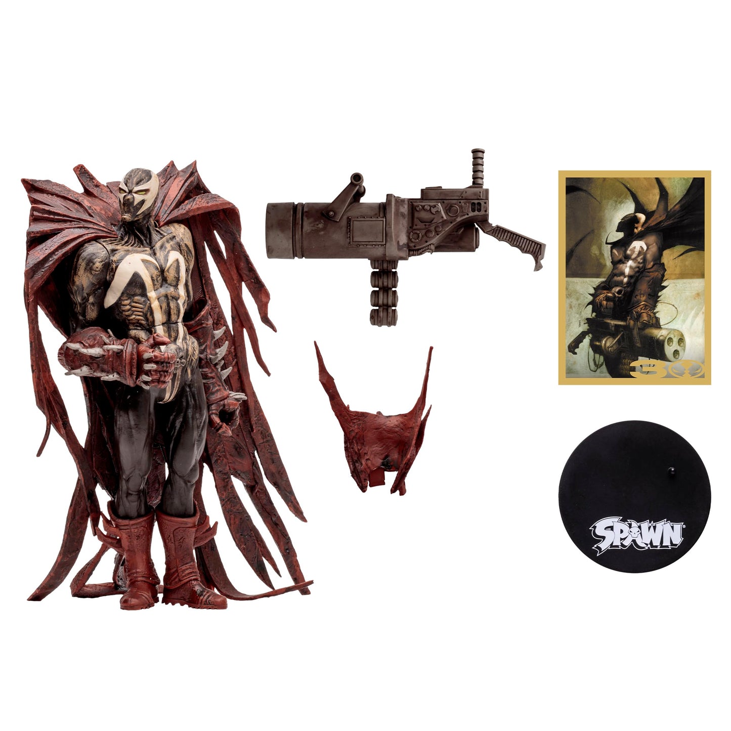 Mcfarlane Toys - Spawn Hellspawn (Digitally Remastered) 7In Figure, 30Th Anniversary