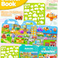 Benresive Reusable Sticker Books For Kids 2-4, Sticker Books For Toddlers 1-3, Toddler Sticker Book Age 2-4, Toddler Travel Toys Activities Crafts Gifts - Vehicle Sticker Book