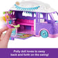 Polly Pocket Doll & Pet Playset, Travel Toy With Camping & Food Accessories, Glamping Camper Van
