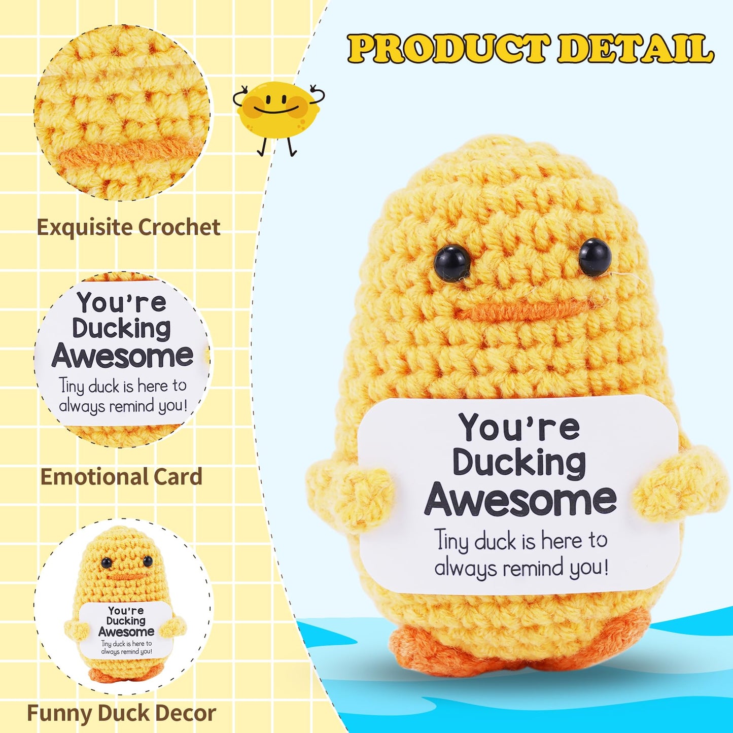 Jfend Gifts For Boyfriend Girlfriend Her Easter Basket Essentials Stuffers Duck Handmade Emotional Cheer Support Positive Funny