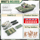 Maozyhomie 1:72 U.S Army Tank And Army Men Military Toys, 2Pc Us Tank-3 Models With 10Pc Toy Soldiers, Olive Drab Green Toys Pla