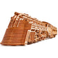 Wood Trick Atlantic Express Train 3D Wooden Puzzles For Adults And Kids To Build - 26.7X4 In - Rides Up To 9 Ft - Mechanical Loc