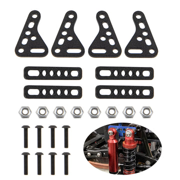 1Set Metal Double Shock Absorbers Bracket Damper Mount Stand Compatible with Axial SCX10 TRX4 TRX6 D90 90046 90047 1/8 1/10 RC C