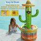 Jasonwell Inflatable Pool Party Cooler - Fiesta Cactus Ice Bucket Luau Hawaiian Tropical Beach Themed Birthday Easter Party Decorations Favors Supplies Decor Blow Up Drink Cooler Outdoor Kids mature-themeds