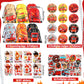 144 Pcs Firefighter Party Favors Fireman Themed Party Supplies Firemen Truck DIY Stickers Drawstring Bags Mini Notepads Silicone