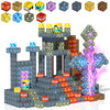 180PCS Magnetic Building Blocks for Kids - 0.8 Pixel Art Magnetic Cubes for Boys Ages 3 4 5 6 7 8-12  decorative replica blade Portal Magnet Block Set  STEM Sensory Educational Toys Ideal Birthday