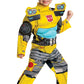 Disguise Bumblebee Costume, Toddlers Muscle Transformer Costumes For Boys, Padded Character Jumpsuit, Toddler Size Medium (3T-4T) Yellow (104909M)