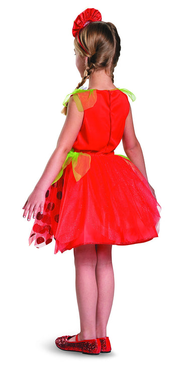 Shopkins Strawberry Classic Costume, One Color, Small/4-6