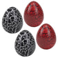 Class Collections Surprise Growing Dragon Hatch Egg Kids Novelty Toy - Pack Of 4, Black And Red