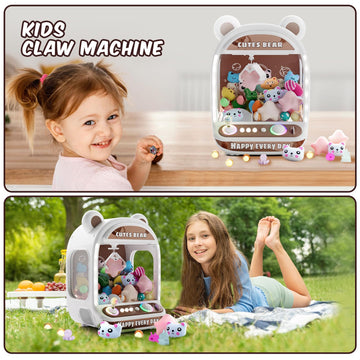 Skirfy Claw Machines For Kids,Unicorns Toys For Girls Age 6+,Arcade Games Mini Vending Machine With Squishy Fidget Toys,Candy Ma