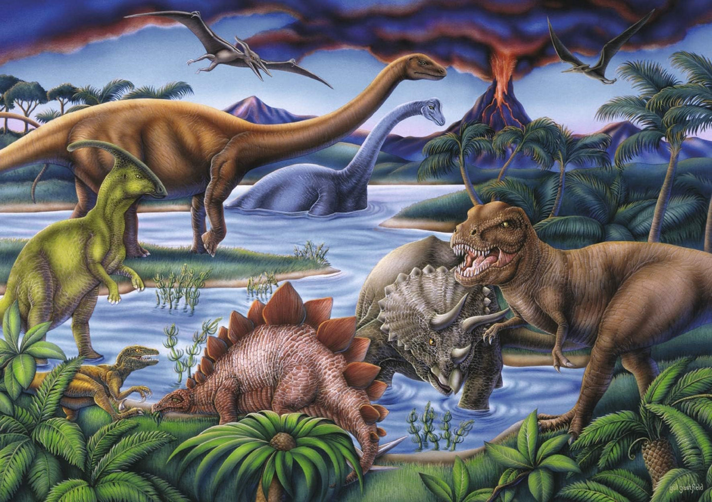 Ravensburger Dinosaur Playground - 35 Piece Jigsaw Puzzle For Kids – Every Piece Is Unique, Pieces Fit Together Perfectly