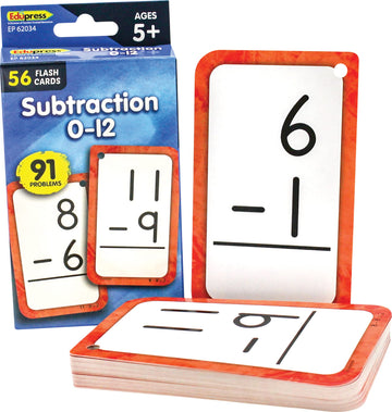 Teacher Created Resources Subtraction 0-12 Flash Cards (Ep62034)