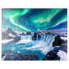 Mypuzzle Northern Lights Over Godafoss Waterfall In Iceland - Premium 100 Piece Jigsaw Puzzle For Adults