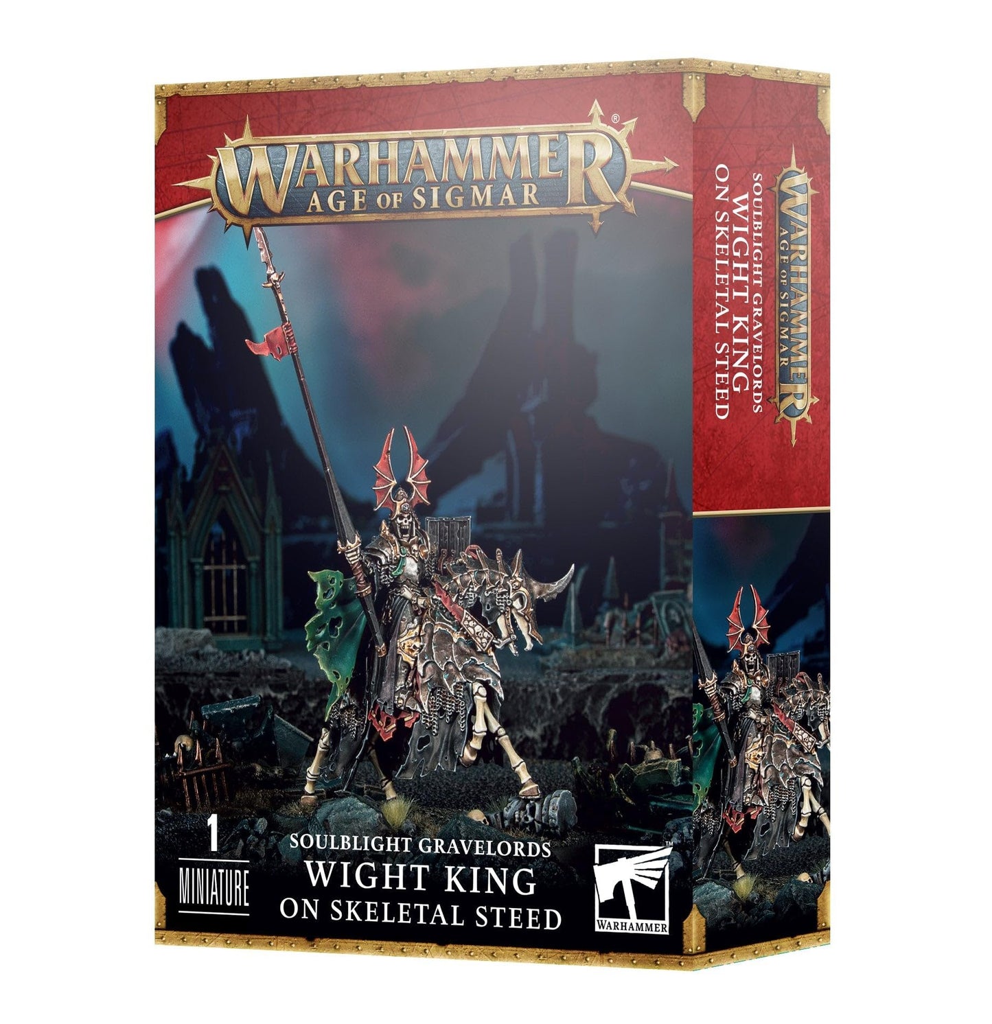Warhammer Games Workshop Age Of Sigmar - Soulblight Gravelords Gravelords: Wight King On Steed