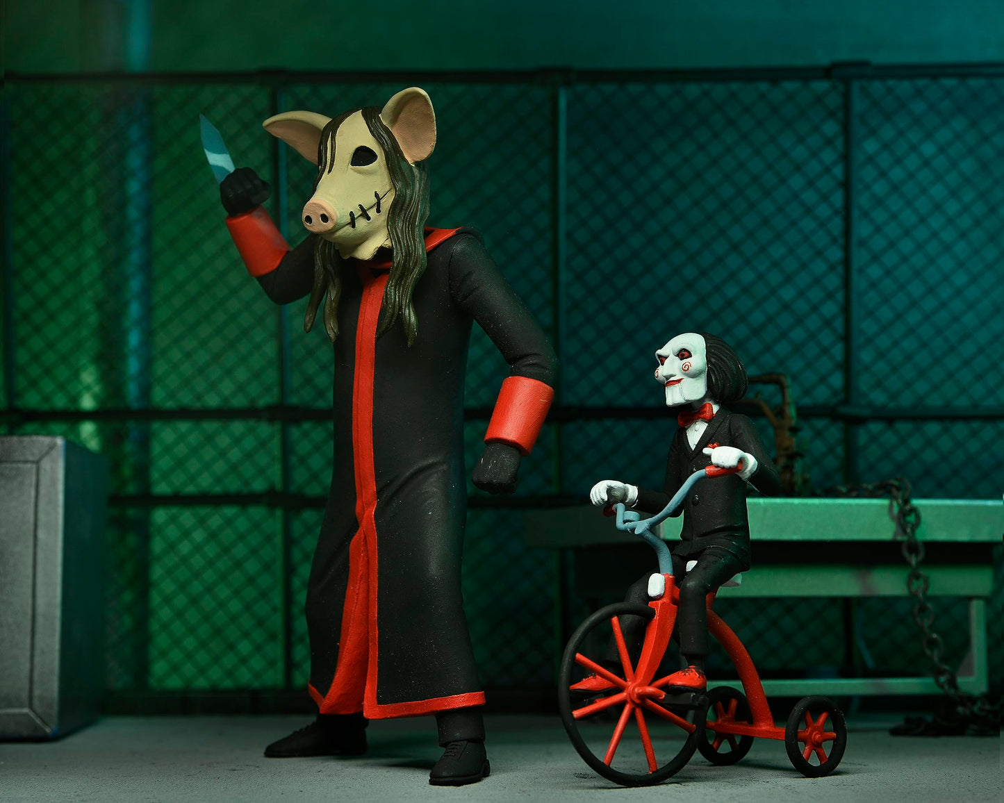 NECA Toony Terrors Jigsaw Killer & Billy 6" Action Figures Set - Plastic, As Shown, Model 60614