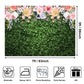 Avezano Flower Photography Backdrop Green Spring Grass Lawn Party Background Floral Grass Birthday Baby Shower Miss to Mrs Weddi