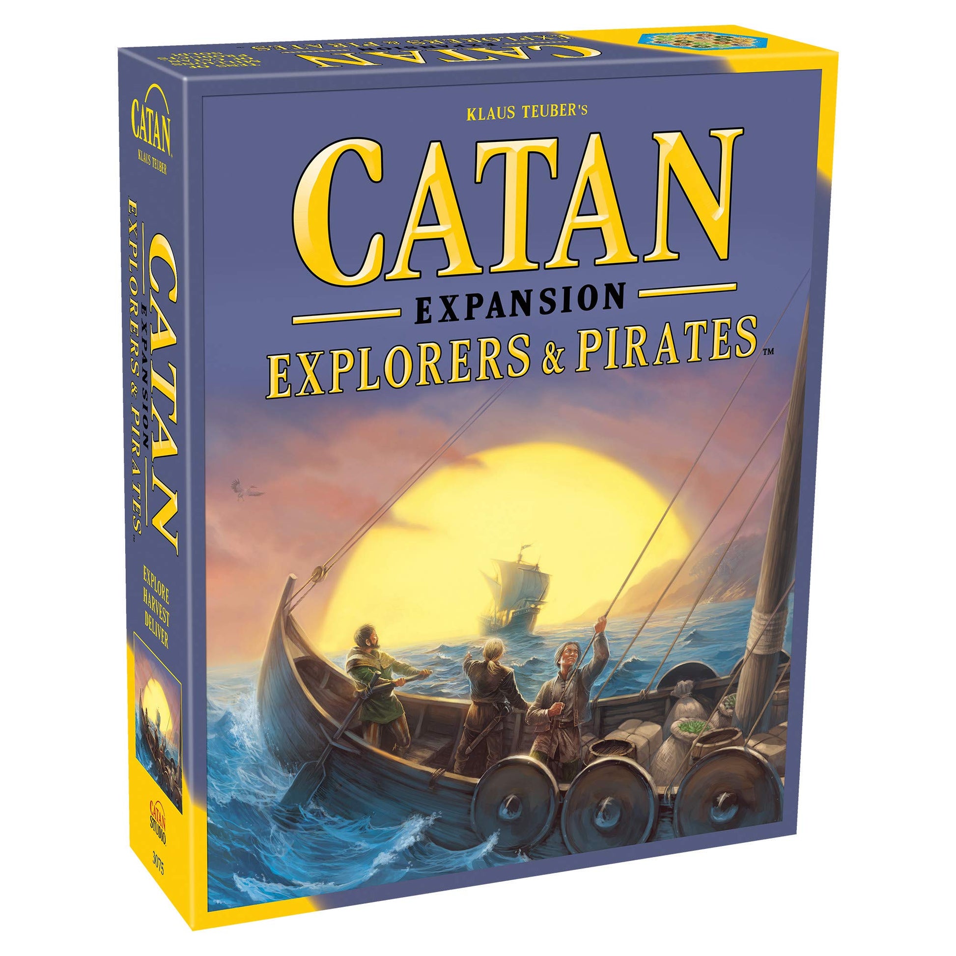 CATAN Explorers & Pirates Board Game EXPANSION  Set Sail on Epic Adventures! Strategy Game, Family Game for Kids and Adults, Ag
