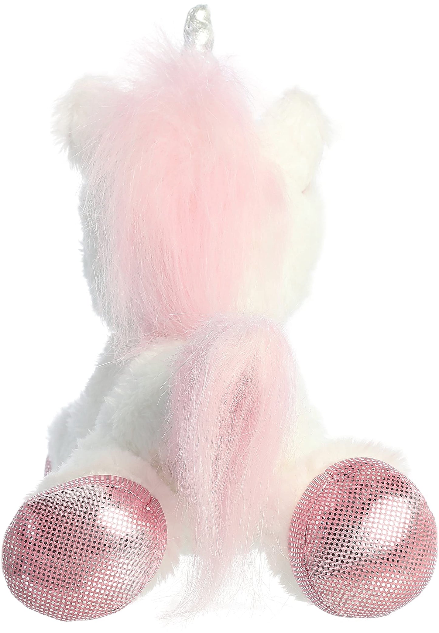 Aurora® Enchanting Dreamy Eyes™ Heavenly White Unicorn™ Stuffed Animal - Captivating Gaze - Aesthetic Appeal - White 10 Inches