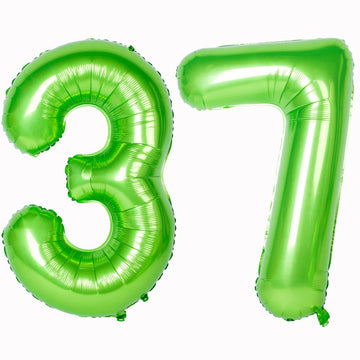 Number Balloons 40 Inch Green Birthday Party Decorations 37St Digital Jumbo Helium Foil Mylar Balloon