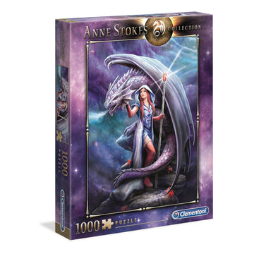 Clementoni - 39525 - Anne Stokes Puzzle - Dragon Mage - 1000 Pieces - Made in Italy - Jigsaw Puzzles for mature-themed