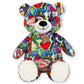PLUSHOLOGY I Love Las Vegas Graffiti Teddy Bear Eco Friendly Stuffed Animal; Cuddly Soft Velboa Plush Animal for Kids 3 Years Old to mature-themeds; Child-Safe Embroidered Face Details (10 Tall When Seated)