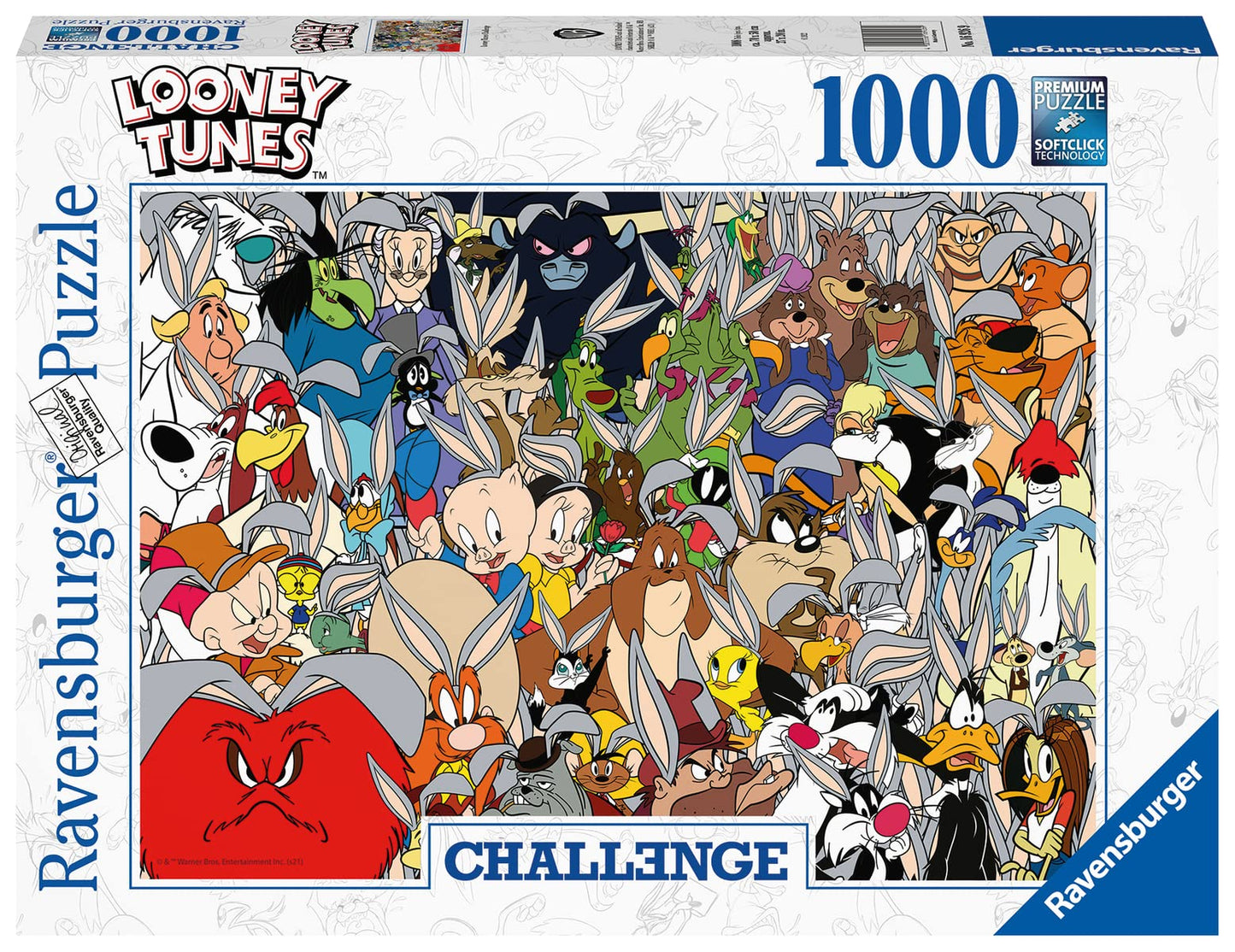 Ravensburger 1000 Piece Looney Tunes Jigsaw Puzzle | Softclick Technology | 27 x 20 inches | Multicolor | FSC Certified